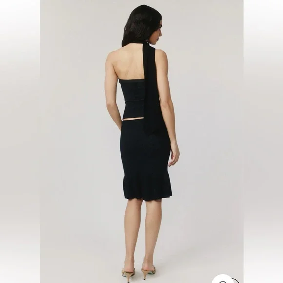 With Jean Larissa Black Midi Skirt - Picture 3 of 8